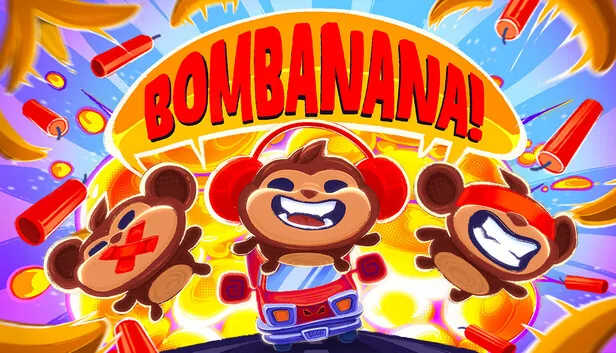 BOMBANANA! Steam capsule art with the three monkey characters